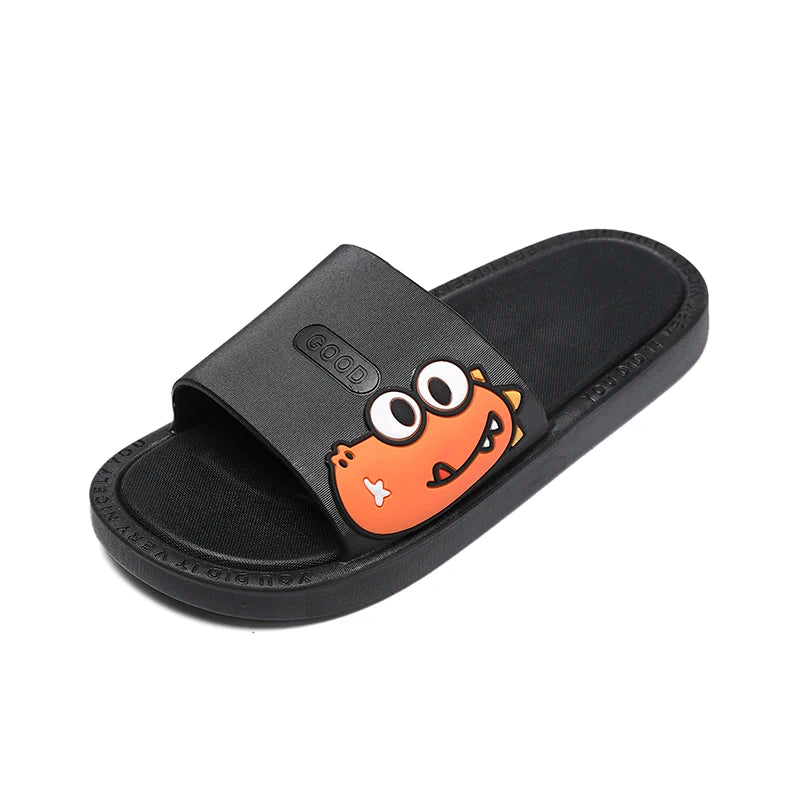 New Style Men Cartoon Pattern Walking Casual Slippers Home House Indoor Casual Sandals Youth Water Slides