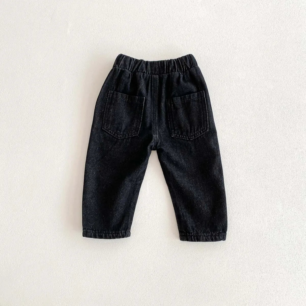 Kid's Trousers Base Colour Children Soft Denim Pants Boys Jeans Girls Solid Skinny Pants 1-6Y Unisex