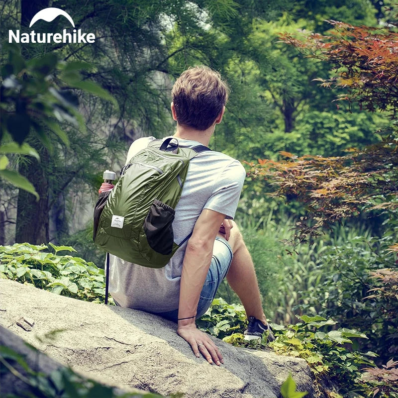 Camping Backpack 18L Capacity Portable Foldable Waterproof Shoulder Bag Men Women Outdoor Travel Hiking Backpack