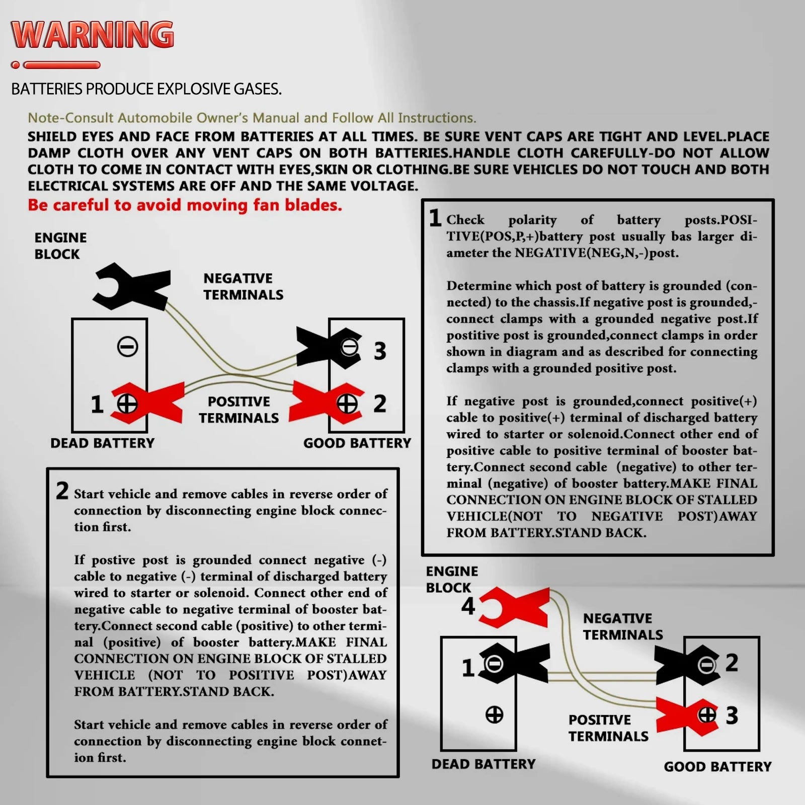 High Quality 3M 500A Car Battery Jump Cable Booster Cable Line Emergency Jump Starter Leads Van SUV Double-ended w/ Clamps Clips