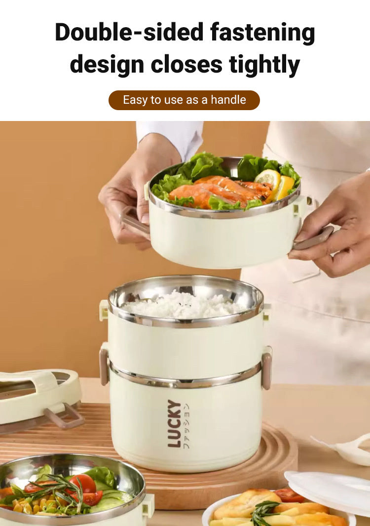 Stainless Steel Insulated Lunchbox Multi-Layer Bento Box Leakproof Lunchbox Insulated Lunch Container