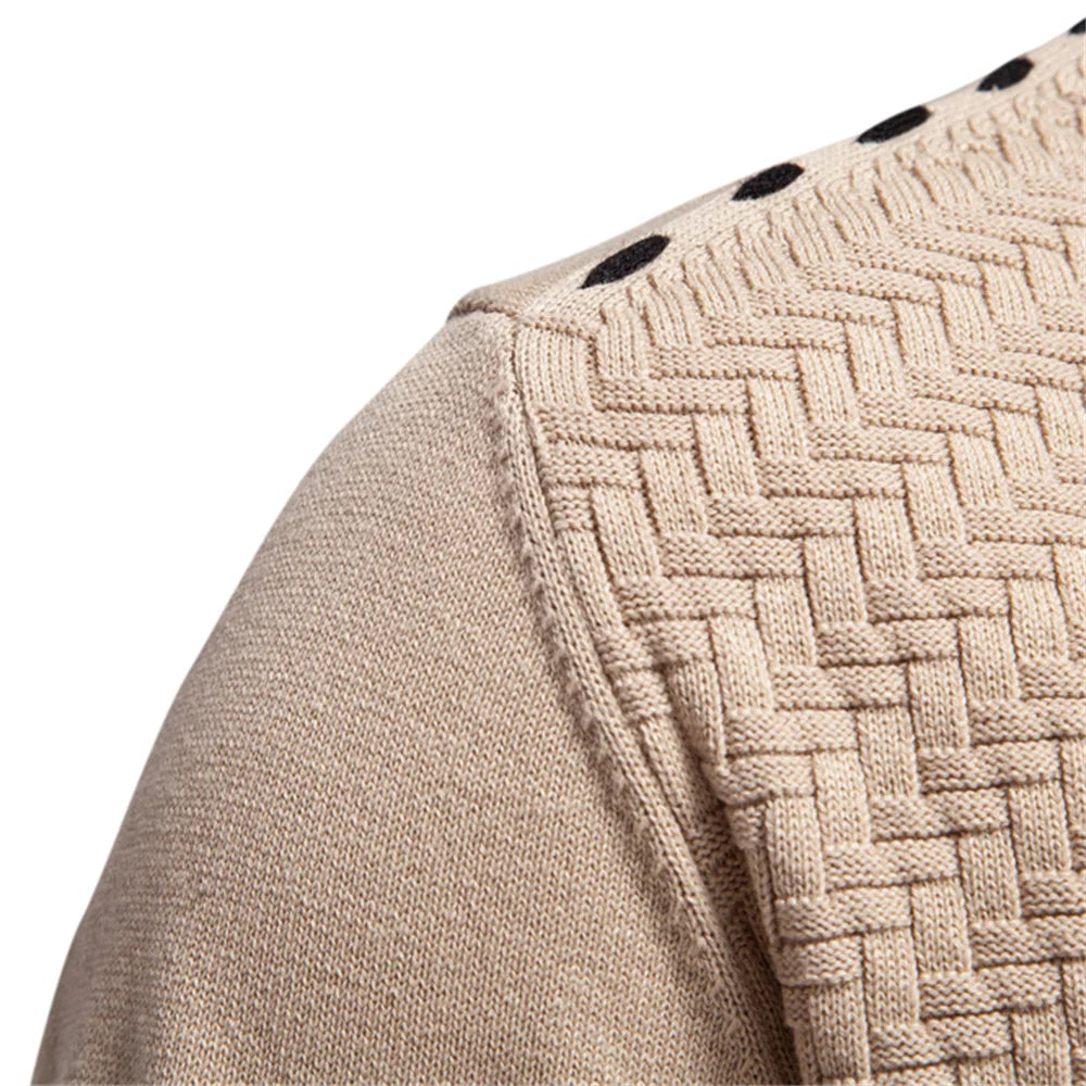 Men's V-Neck Button Up Cotton Cardigan Sweaters Casual Social Knitted Sweater Cardigans for Men