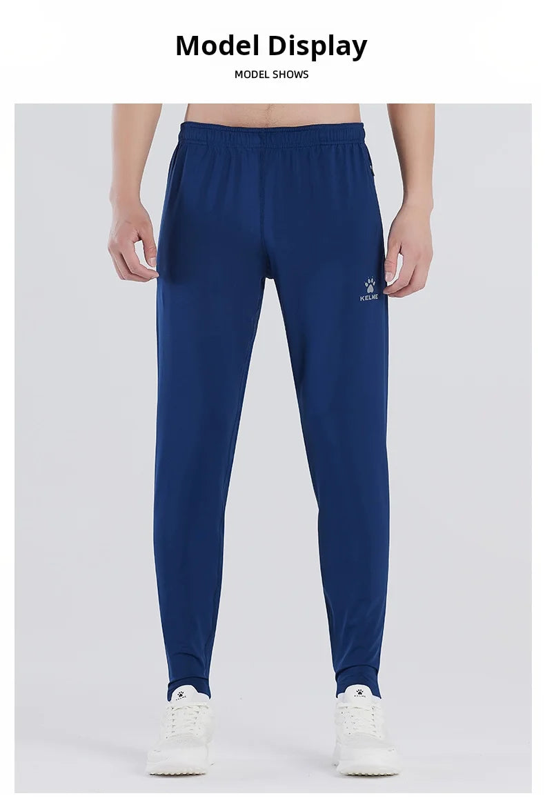 Football Training Leggings Men's High Elastic Slim Tights Thin Outdoor Fitness Running Pants