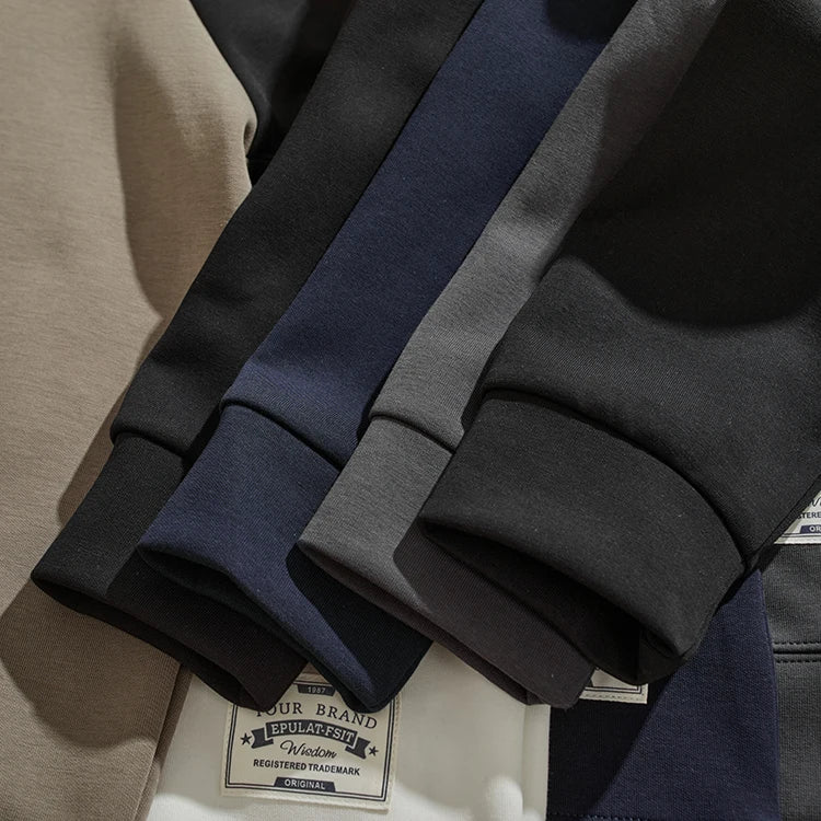 Herfst Nieuwe Amerikaanse Retro Tweekleurige Stiksels Hoodies Heren Gewassen O-hals Trui Gebreide Raglanmouwen Casual Sweatshirts