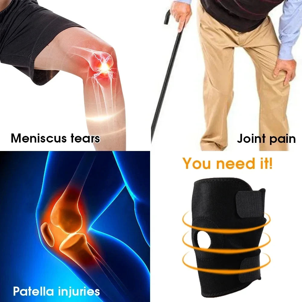 1 ST. Orthopedische Kniebeschermer Kniebrace Ondersteuning Gewrichtspijnverlichting Patellabeschermer Verstelbare Sport Kniebeschermer Meniscusband