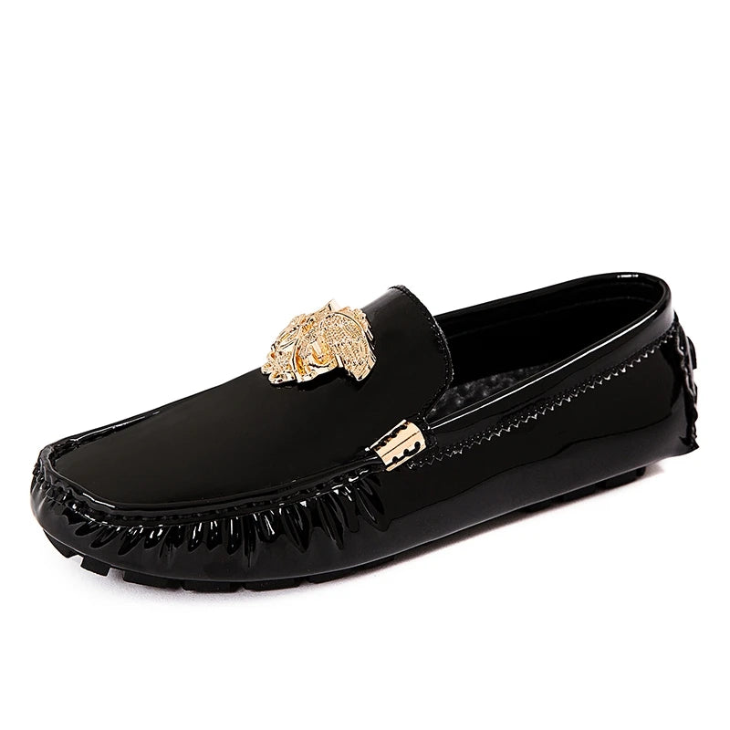 Fashion Black Casual Moccasins Shoes for Men Breathable Male Party Evening Dress Shoes Large Size 46 47 48 Youth Wedding Loafers