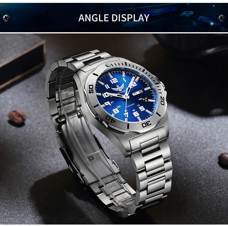 YELANG Watch Men's 44MM Mechanical Wristwatches Luxury Sapphire Glass AR Coated Automatic Watches 10BAR Waterproof Watch For Men