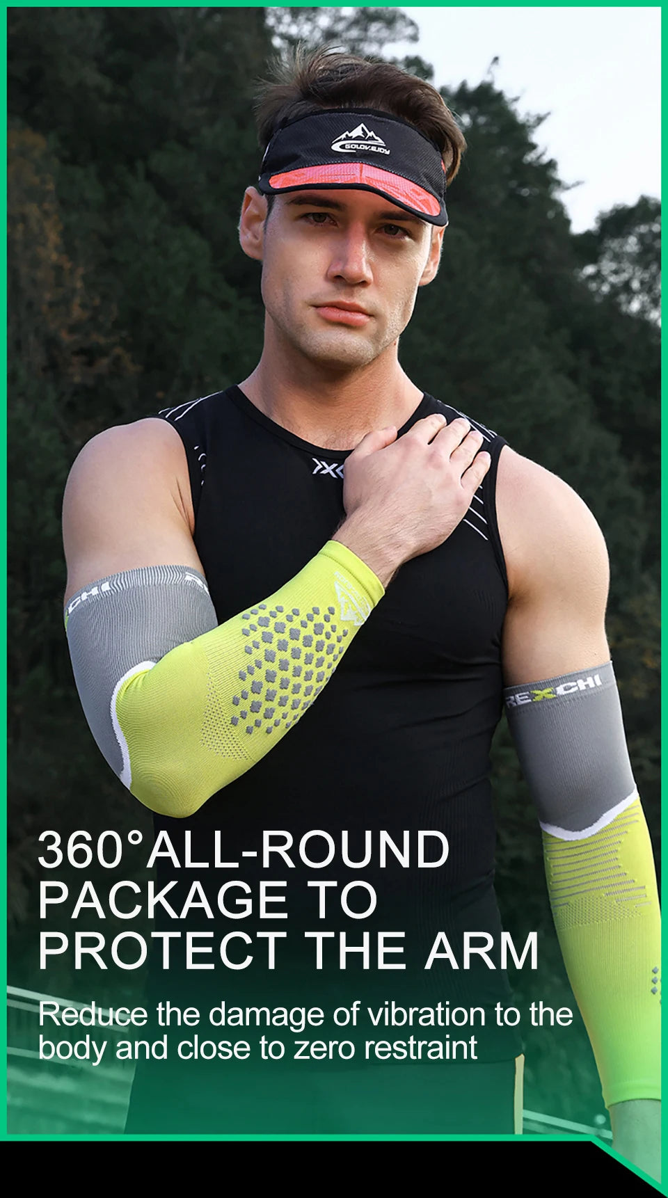 2 stuks sportarm compressiemouwen, bescherming voor hardlooparmen, fitness, basketbal elleboogbeschermers, sport, fietsen, armwarmers