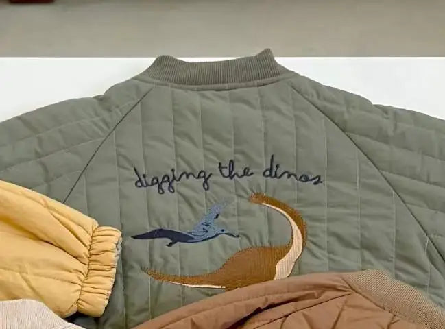 2025 Winter New Baby Thick Warm Coat Children Cotton Padded Jacket Infant Girl Cartoon Baseball Uniform Kids Boys Quilted Jacket 1-3Y