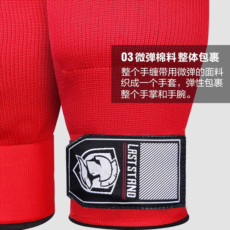 Gel Boxing Hand Wrap Gloves – Adjustable Half Finger MMA & Boxing Wrist Support Gloves with Long Strap Protective Training Gear