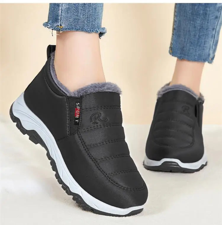 Women Boots Snow Platform Plush Women Shoes Slip On Boots For Unisex Shoes Fashion Ankle Boots Casual Punk Botas Mujer Winter