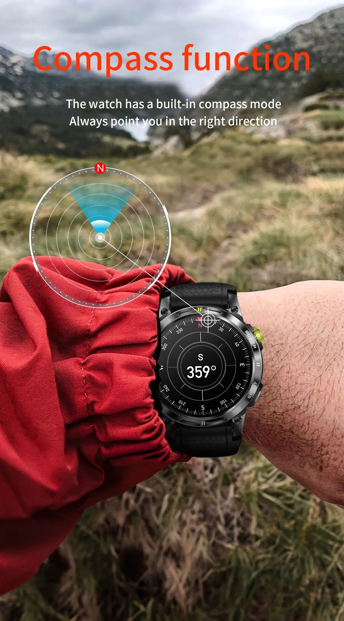 2025 Nieuwe GPS Sport Smart Watch Mannen Waterdichte Fitness Tracker Bluetooth Call 400MAH Batterij Armband Smartwatch Voor Vrouwen - Compatibel met Xiaomi IOS