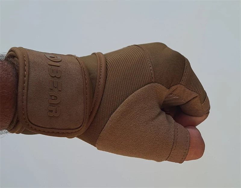 Anti-Slip Gym Gloves For Firm Grip on Bodybuilding And Weightlifting Equipment -  Suitable For Dumbbell Trainings, CrossFit Pull Ups & Workout Exercises