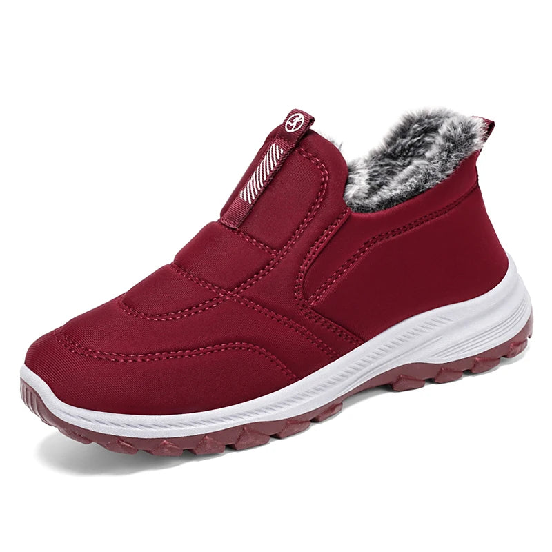 Boots Women Platform Snow New Women Shoes Slip On Women's Boots Fur Ankle Boots Casual Plush Botas Unisex Shoes Winter Boots