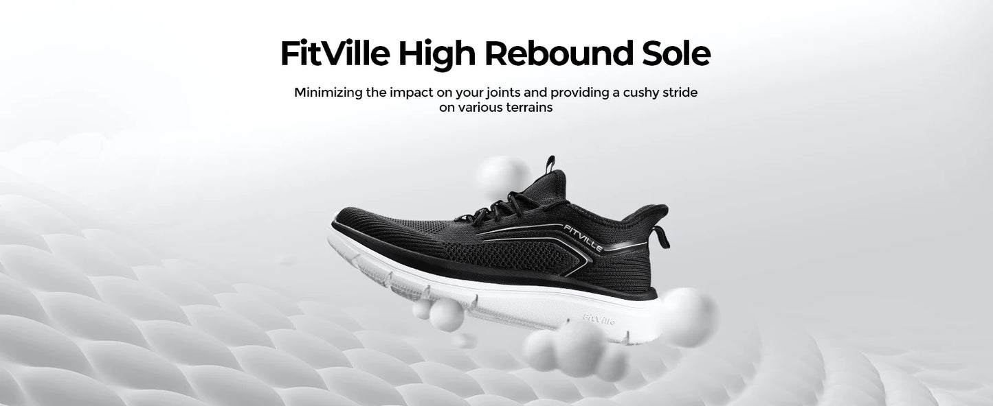 Thick Sole Running Shoes Men's Sneakers Shock Absorbing Rebound Lightweight For Swollen Feet Arch Support Wide Shoes