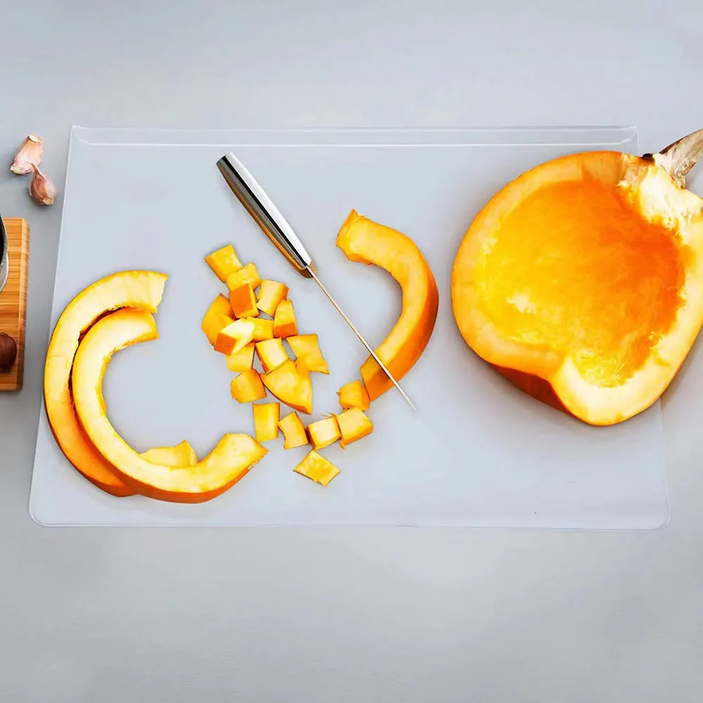 Acrylic Cutting Board With Counter Lip Clear Chopping Block For Kitchen Counter Non Slip Countertop Protector Home Essentials