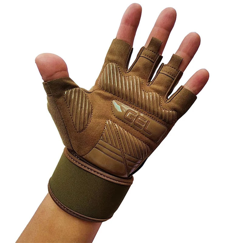 Anti-Slip Gym Gloves For Firm Grip on Bodybuilding And Weightlifting Equipment -  Suitable For Dumbbell Trainings, CrossFit Pull Ups & Workout Exercises