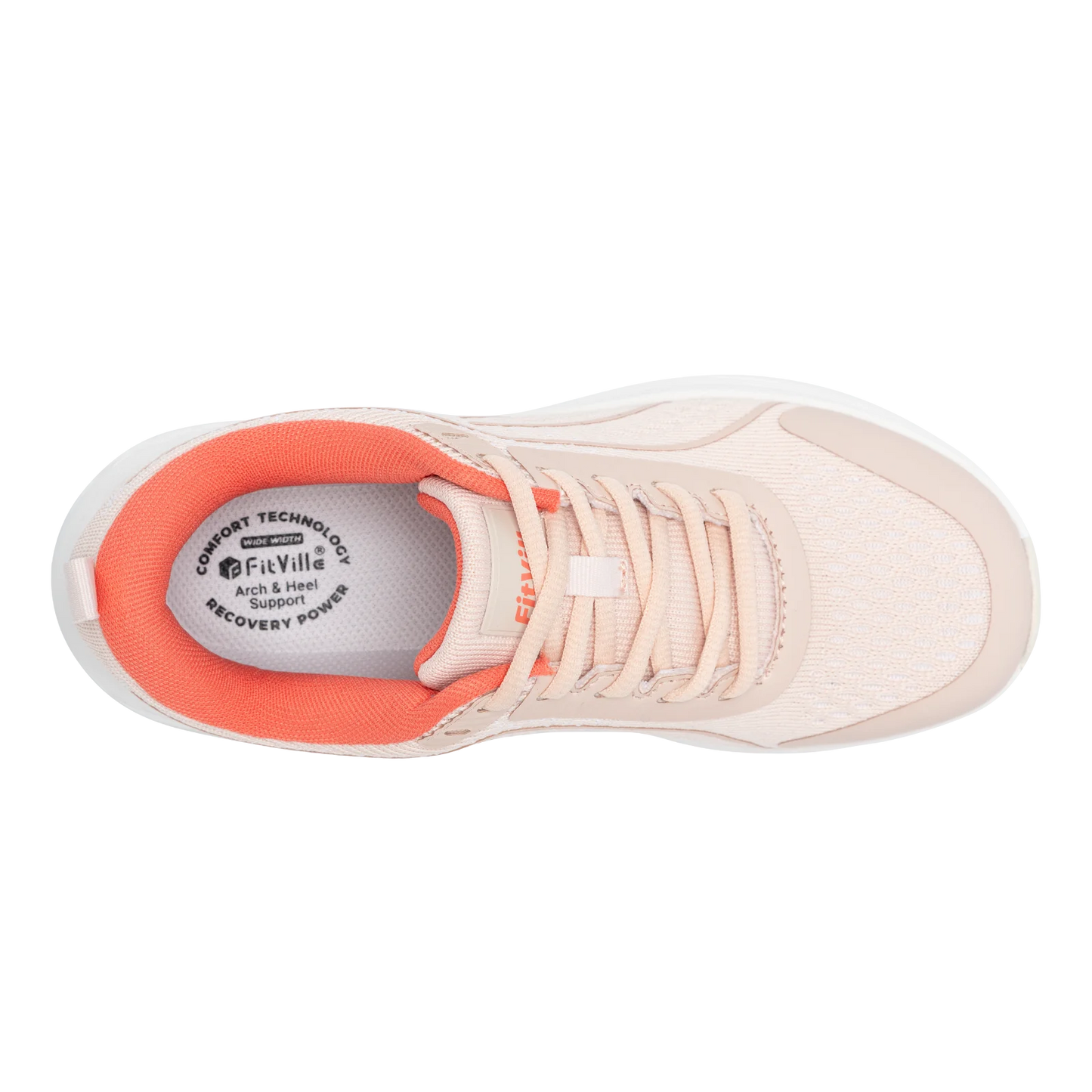 Damesschoenen met brede breedte, lichtgewicht sneakers voor dames met brede breedte voor platvoeten, verlichting van hielpijn en plantaire fasciitis