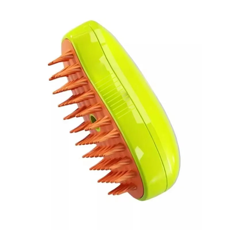 Steamy Dog Brush Electric Spray Cat Hair Brush 3 In1 Dog Steamer Brush for Massage Pet Grooming Removing Tangled and Loose Hair