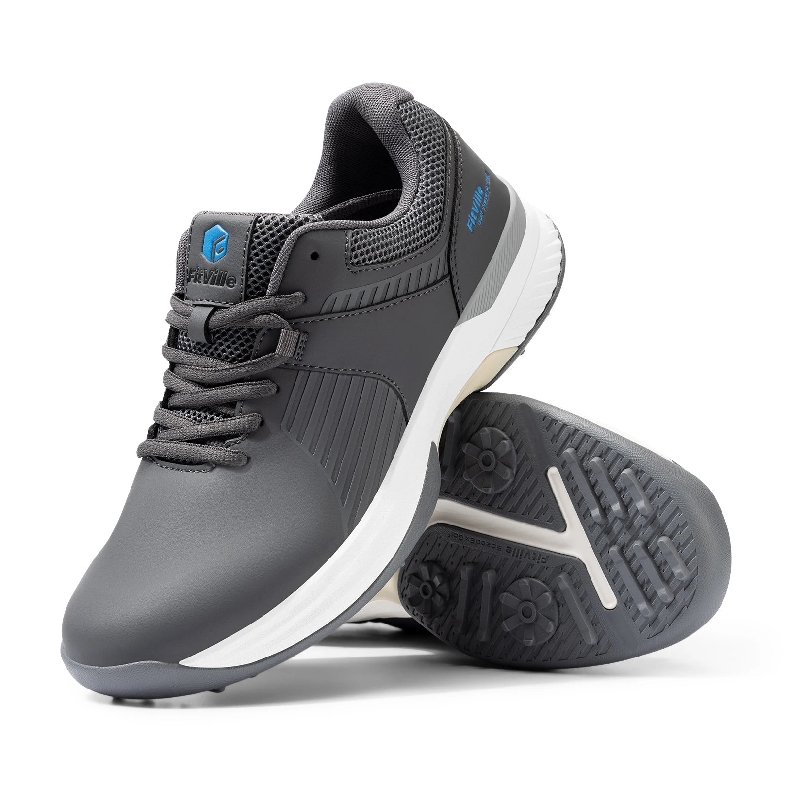 Men's Non-Slip, Water Repellent, And Wear-Resistant Golf Shoes - Comfortable Professional Sports Sneakers For Swollen Feet & Toe Pain Relieve