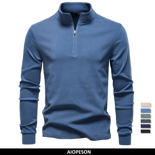 Men's Solid Colour Zipper Soft Shell Long Sleeve Sweatshirt Breathable Warm Pullover Casual Streetwear Jacket‌ For Men