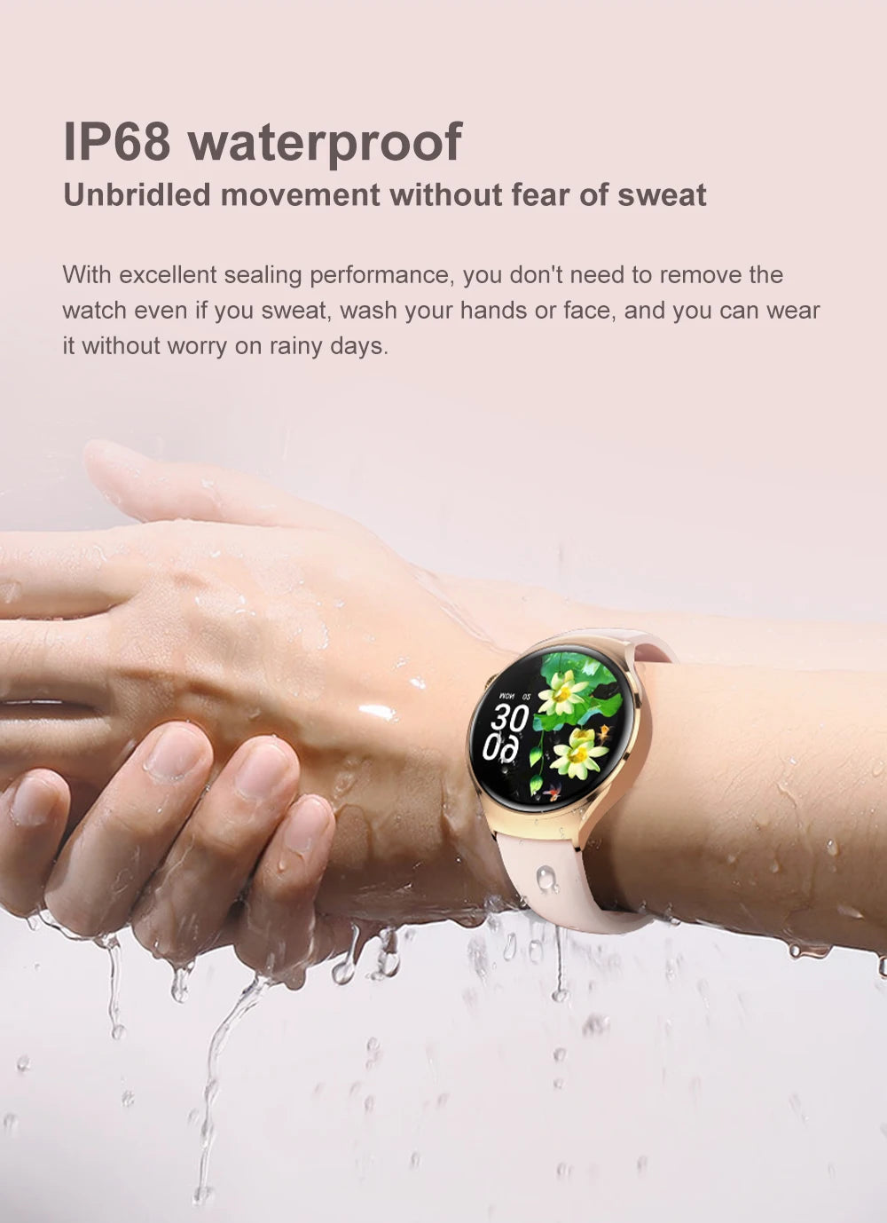 2025 New Lady's Fashion Smart Watch AMOLED HD Screen GPS Sport Heart Rate Bluetooth Call Waterproof Outdoor Smartwatch For Women