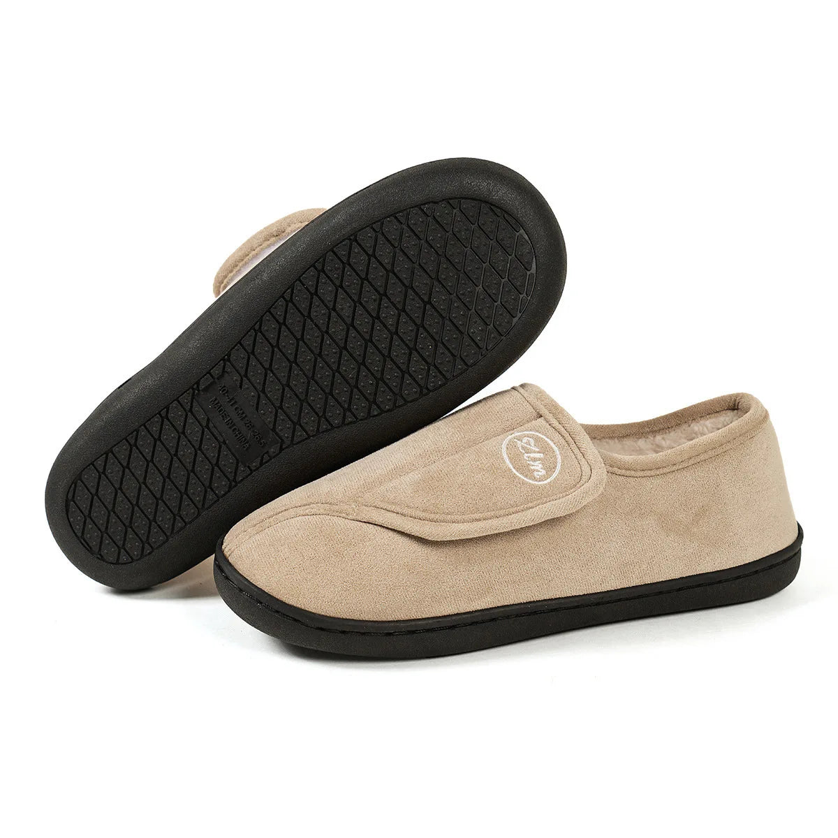 Unisex Winter Warm Cotton Slippers Outdoor Anti-Slip Faux Fur Cotton Shoes For Indoor Soft Cosy Plush Flat House Shoes For Men & Women