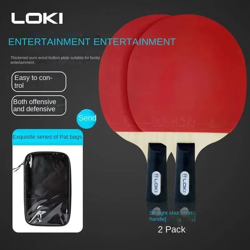 K5000 K3000 K1000 Table Tennis Racket Set 2pcs Home Entertainment Ping Pong Rackets with Blue Colour Ping Pong Rubber