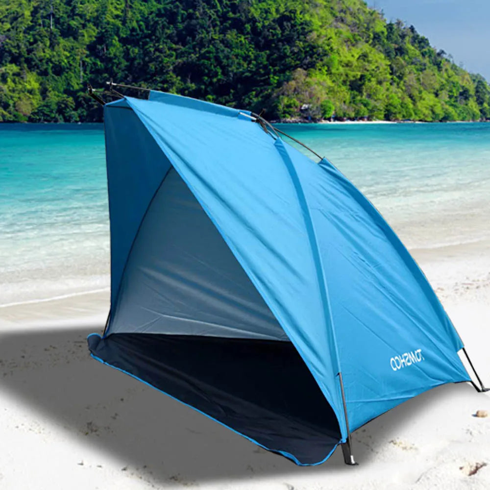 2-persoons strandtenten voor buiten, schaduw, UV-bescherming, ultralichte tent voor vissen, picknickpark, zomerluifel, schaduw, schuilplaats