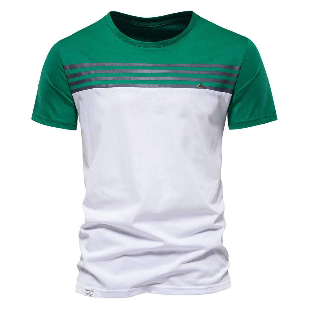 Fashion Designer Cotton T Shirt Men Short Sleeve Casual Sport Summer Tops Tee Shirts Brand Quality Men Clothing