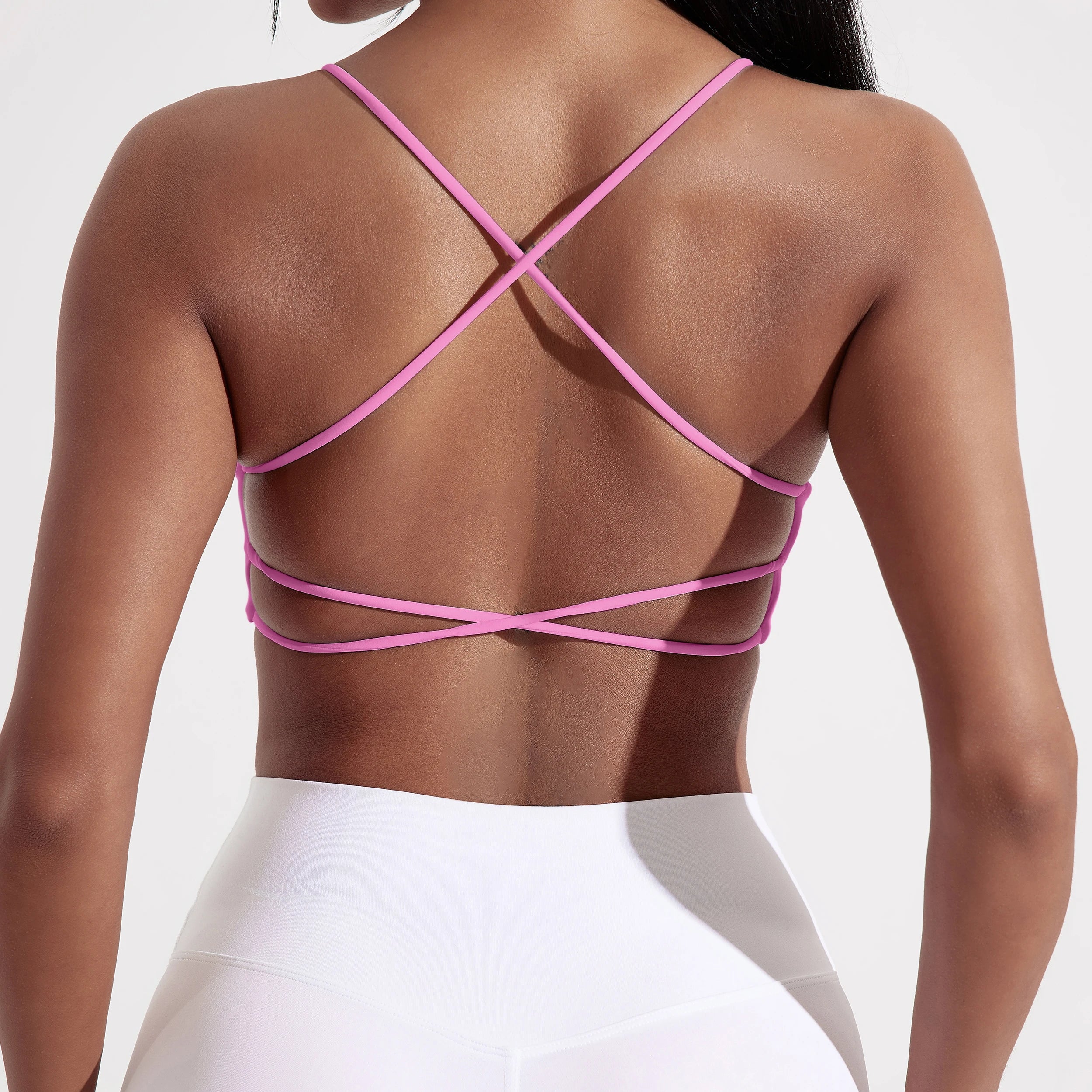Women’s Cross Back Sports Bra – High Support Padded Fitness Yoga Bra for Gym Workout & Running Activewear