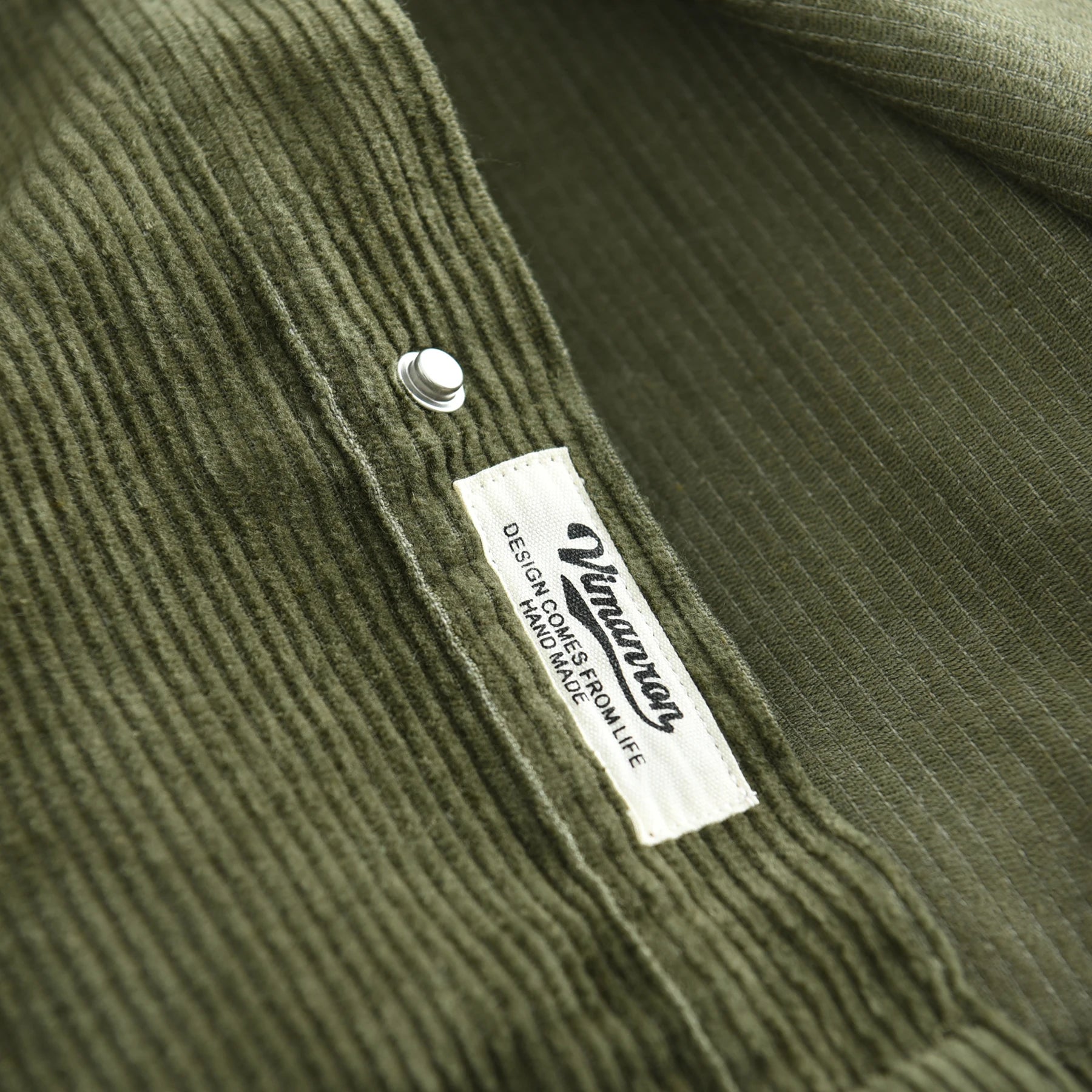 Herfst Winter Nieuw Amerikaans Retro Lange Mouw Revers Verdikt Corduroy Overhemd Heren 100% Katoen Gewassen Dubbele Zak Casual Jas