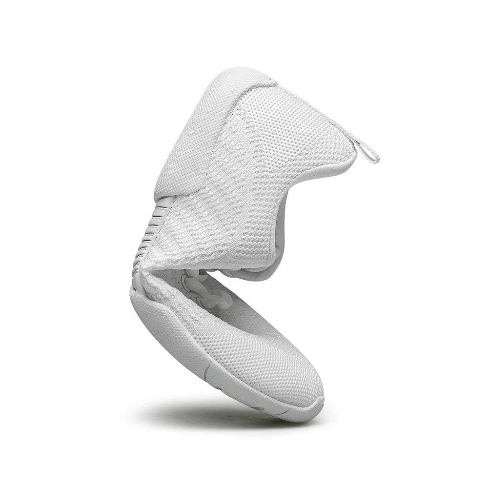 Girls White Cheer Shoes Trainers Breathable Kids Training Dance Shoes Lightweight Youth Cheer Competition Sneakers