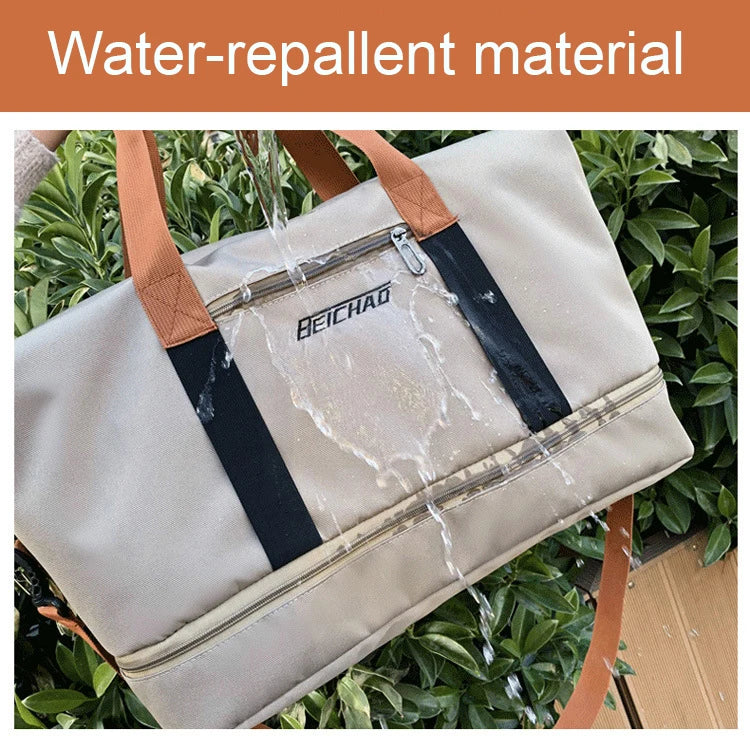 Travel And Portable Fitness Sports Bag With Shoulder Crossbody Feature - Chest & Handbag Duffle Carry On Weekender Bag