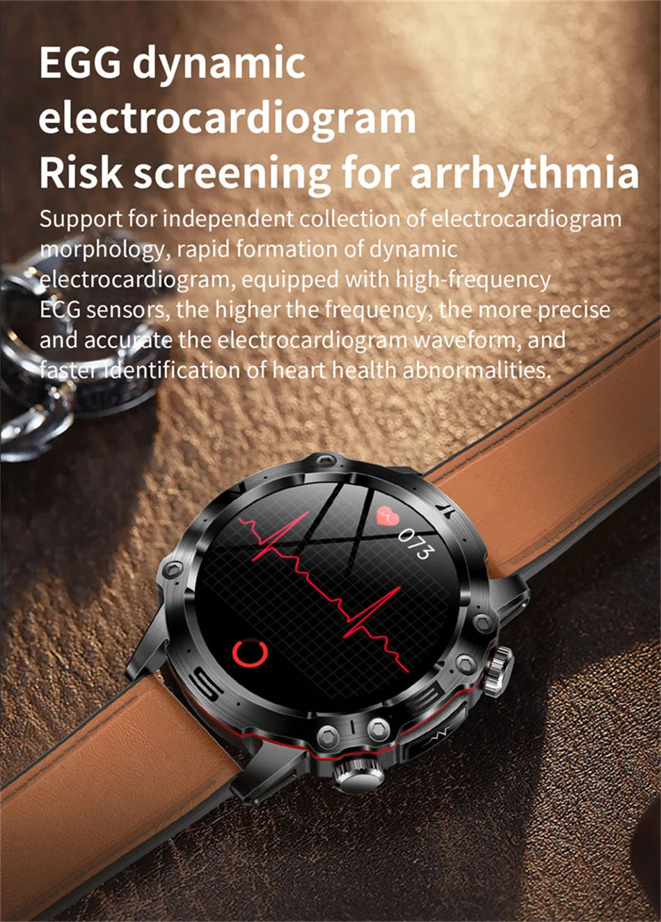 2025 Nieuwe Smart Watch Monitoring Bloeddruk Urinezuur ECG + PPG Fitness Tracker Klok Bluetooth Call Health Smartwatch Voor Mannen