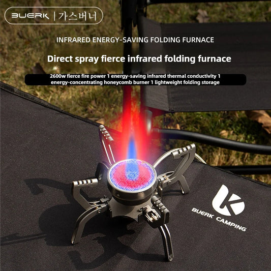 Outdoor Infrared burner Outdoor mini Stove Camping Cooking Ultralight Folding Mini Burner Camp Cooking Supplies