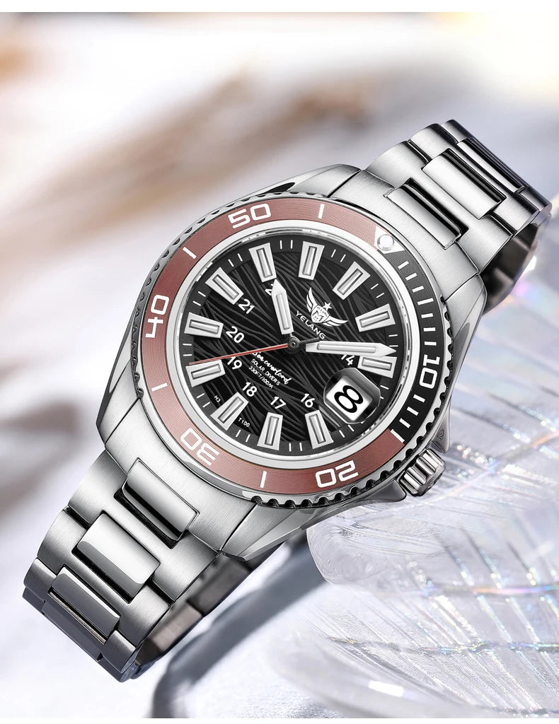 Yelang V1214 Women's Watch Japan VS43 Eco-Drive Solar Watch 36mm Ladies Fashion Sapphire Swiss Luminous 100M Waterproof Watch