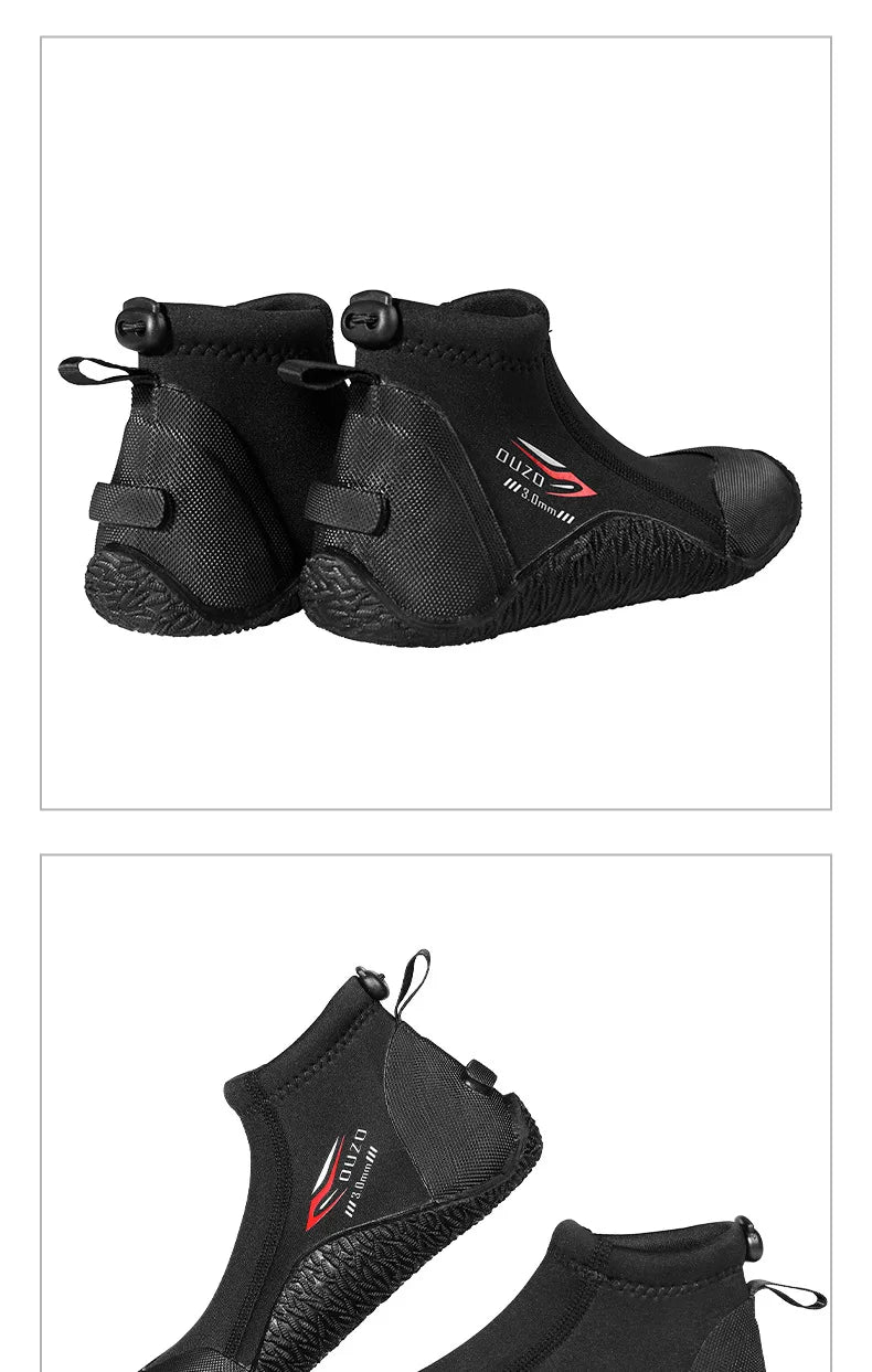 3mm Neoprene Diving Shoes – Anti-Slip Water Boots for Snorkeling, Surfing, Fishing & Beach Sports