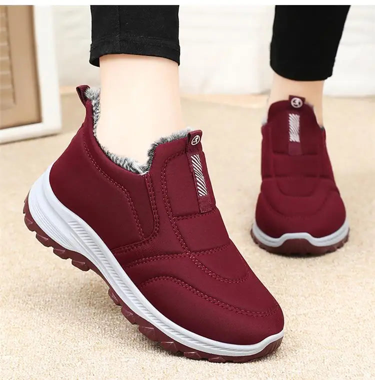 Boots Women Platform Snow New Women Shoes Slip On Women's Boots Fur Ankle Boots Casual Plush Botas Unisex Shoes Winter Boots