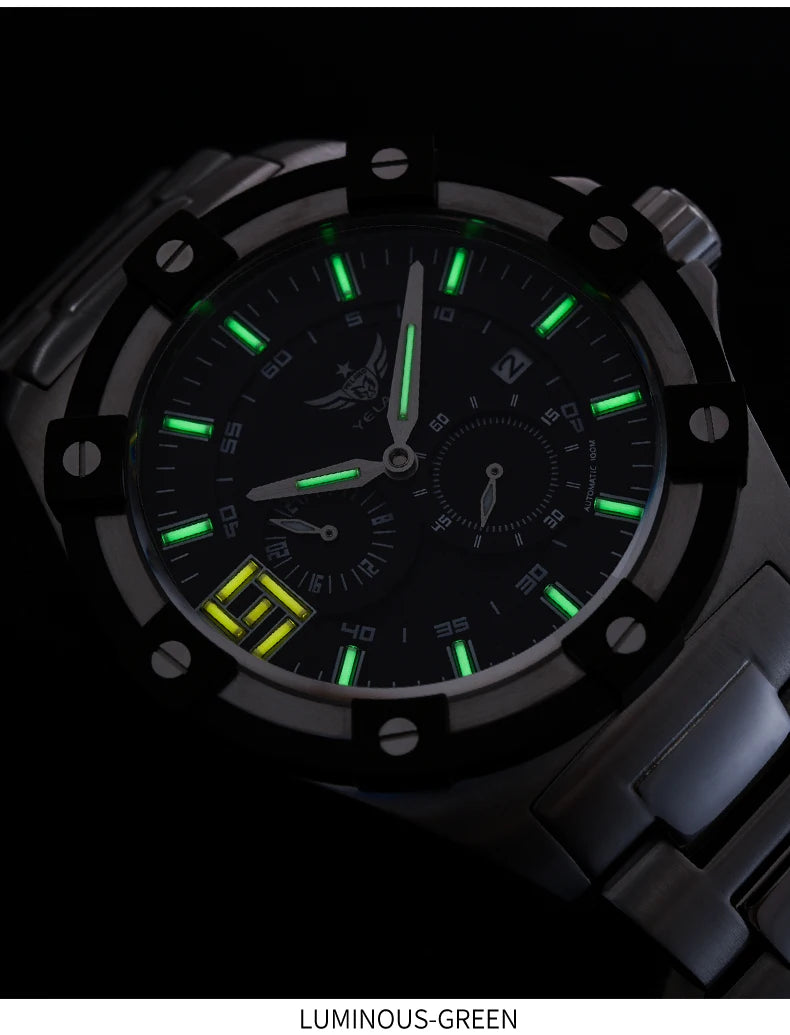 Yelang V1030 Men Brand Watches Japan MIYOTA 8219 Automatic Mechanical Luxury Wristwatch Swiss Luminous Waterproof T100 Watch