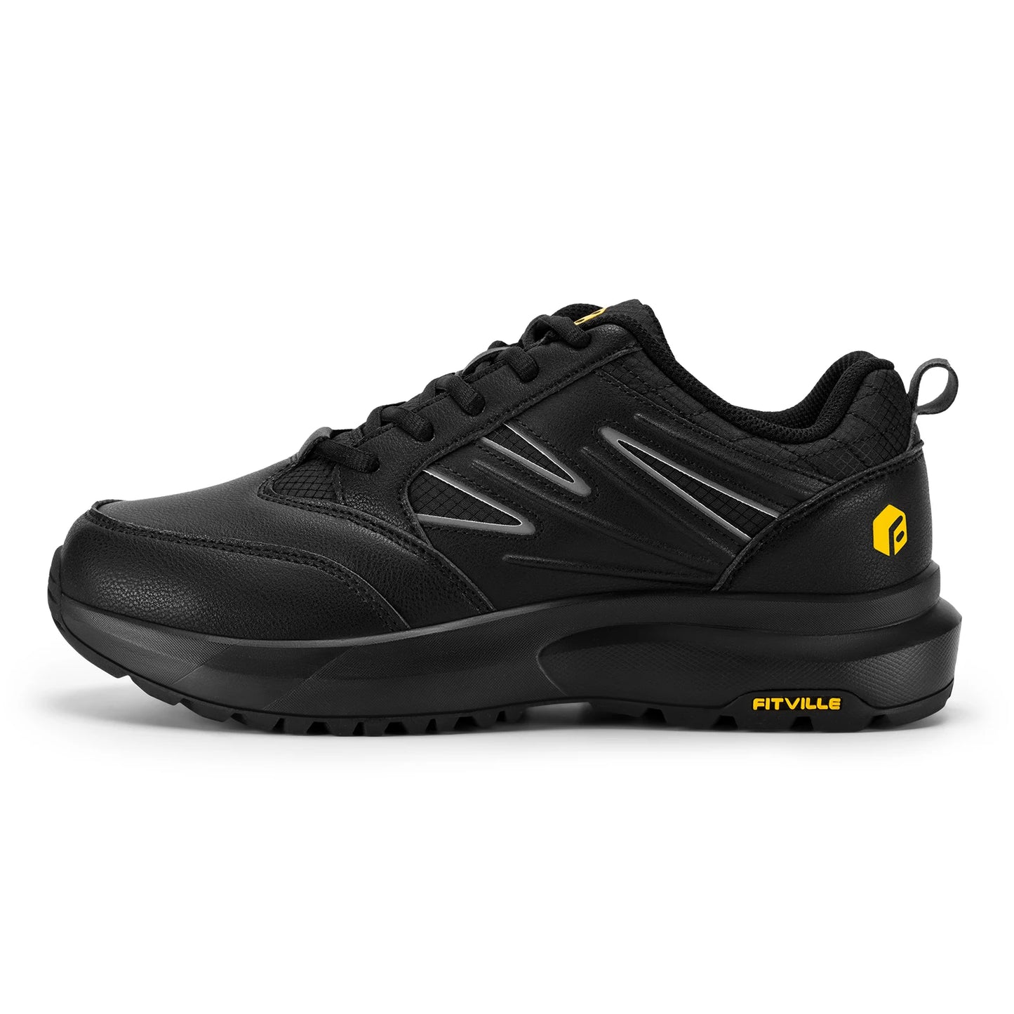 Men's Wide Hiking Shoes Water Repellent Lightweight Outdoor Climbing Shoes Trekking Trails Sneakers for Arch Support