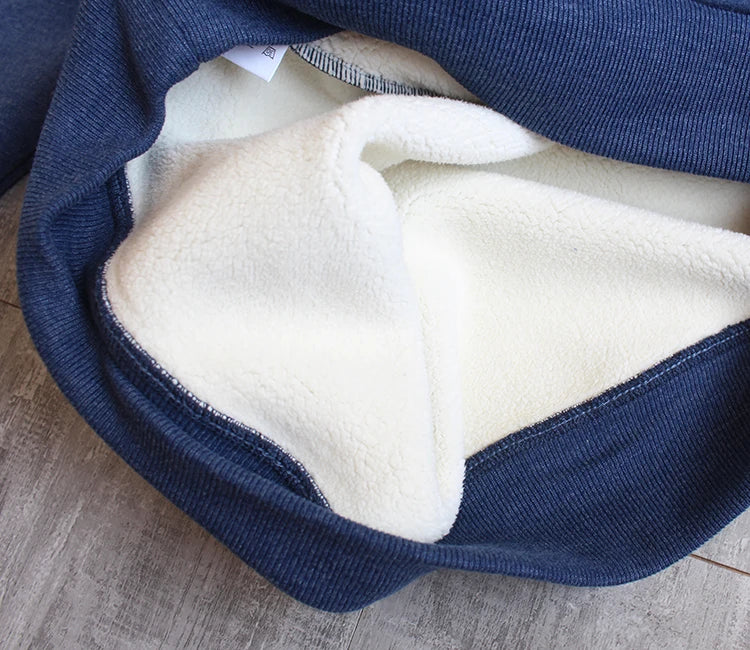 Herfst Winter Nieuwe Amerikaanse Eenvoudige Dikke Arctische Fleece Effen Kleur Sweatshirt Heren Puur Katoen Gewassen Pullover Casual Sportkleding