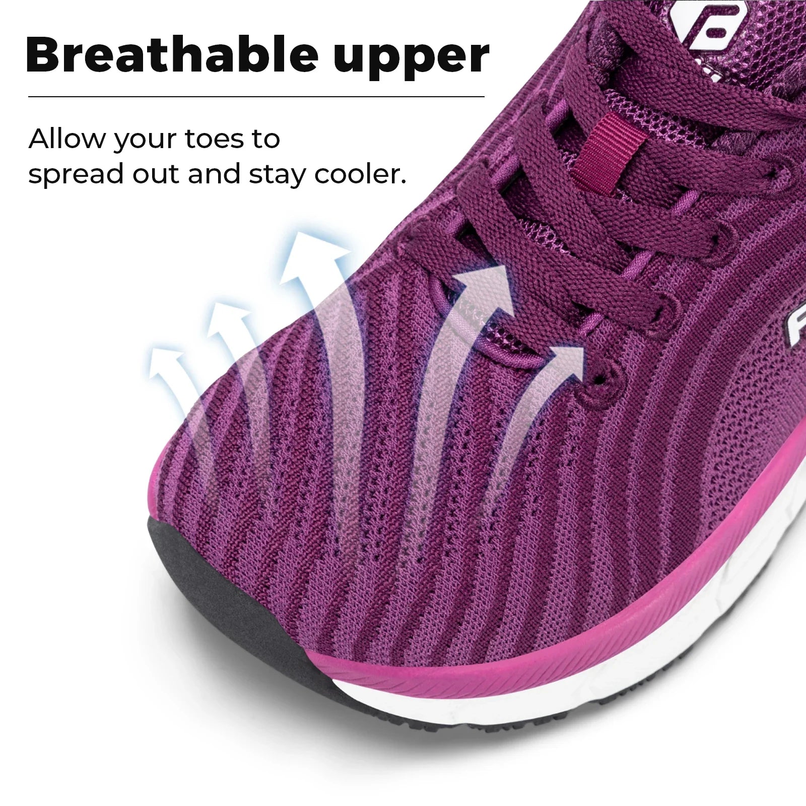 Women's Wide Toe Box Shoes Breathable Extra Wide Running Shoe Lightweight For Swollen Feet With Cushioned Relief Pain