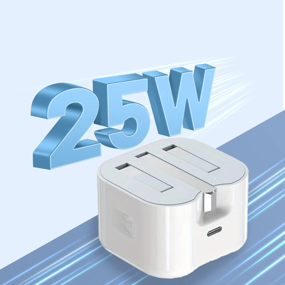 UK USB C Charger For iPhone 15 14 13 Pro QC3.0 Quick Charge PD 25W Type C Fast Charging Travel Wall Charger Power Adapter