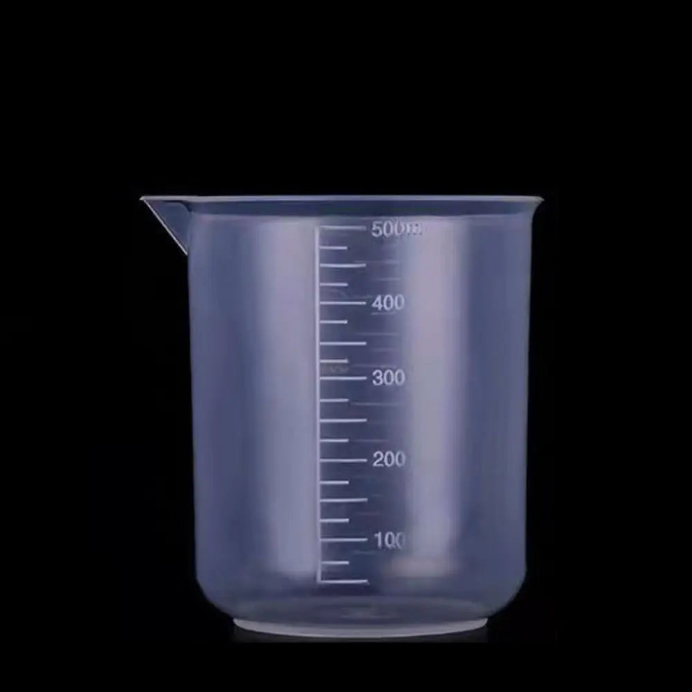 Plastic Transparent Measuring Cup for Kitchen Chemical Laboratory Test Stackable Graduated Cylinder Beaker Mixing Cups
