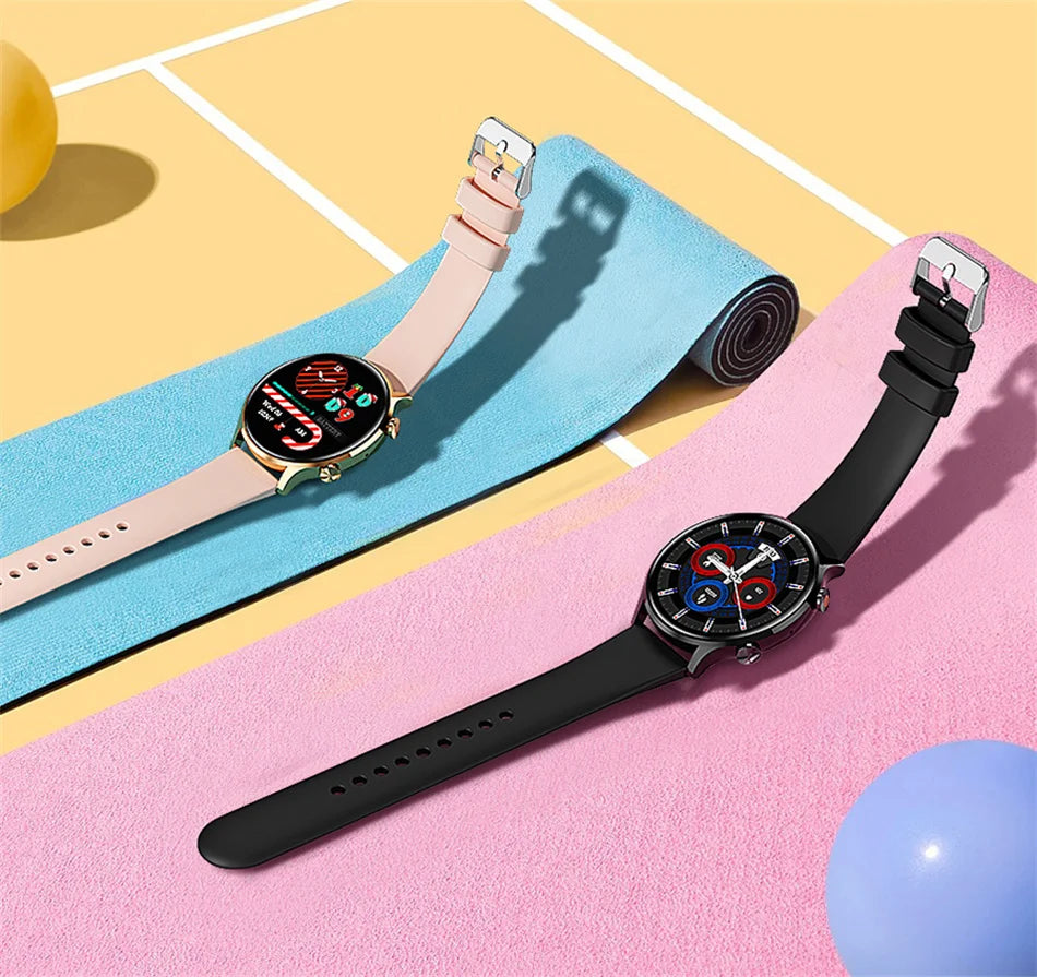 2025 New Smartwatch Women AMOLED HD Screen Always On Display Bluetooth Call IP68 Waterproof GPS Smart Men Watch - Compatible with Android IOS