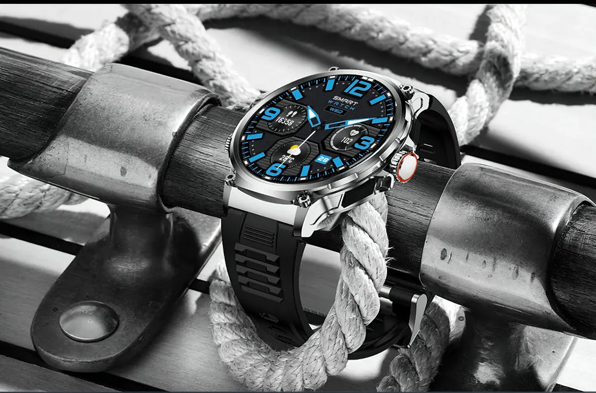 2025 GPS Track Smart Watch 1.85-Inch Ultra HD AMOLED Screen 710MAH Battery Bluetooth Call Smartwatch For Men - Compatible with HUAWEI & Xiaomi IOS