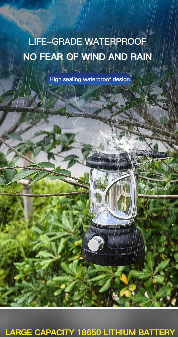 2022 Trending Forest Lantern oplaadbare hand-LED-lamp voor buitenkampeerverlichting