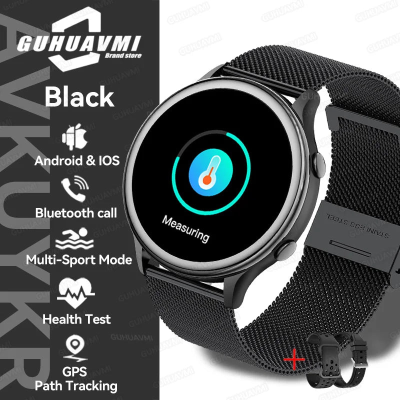 2025 Mini Smart Watch Dames 1,27-inch 360*360 AMOLED HD-scherm IP68 Waterdicht Hartslag Bloedzuurstof Smartwatch - Compatibel met HUAWEI IOS