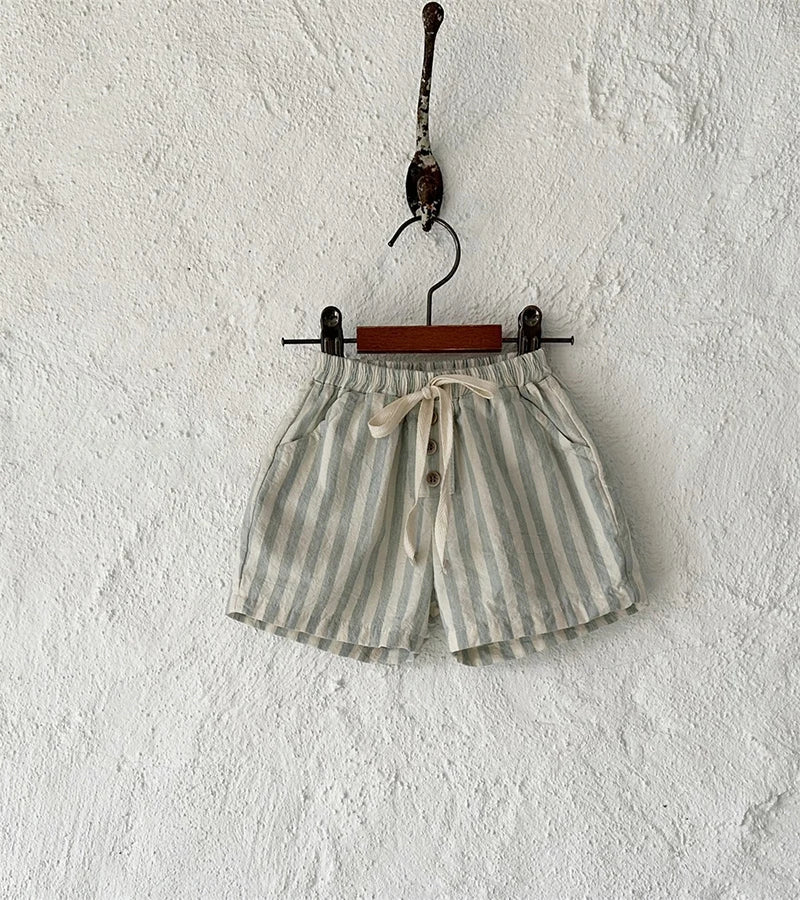 Summer Kids Shorts Children Cute Stripe Trousers Boy Girls Outwear Pants For Children 9M-4T Unisex